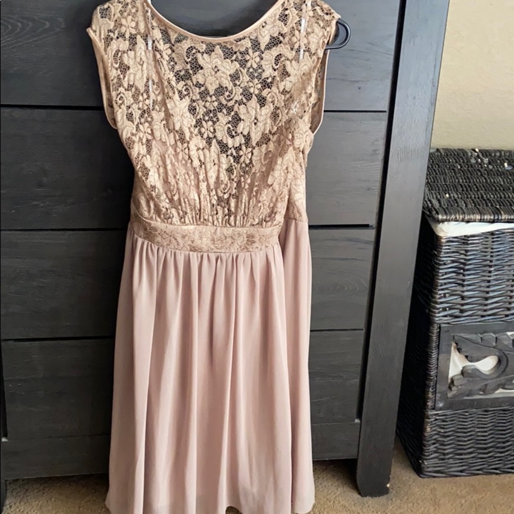 Light brown short dress